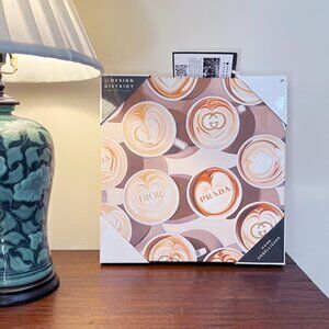 Embellished Luxury Canvas Wall Art [Coffee Cups]